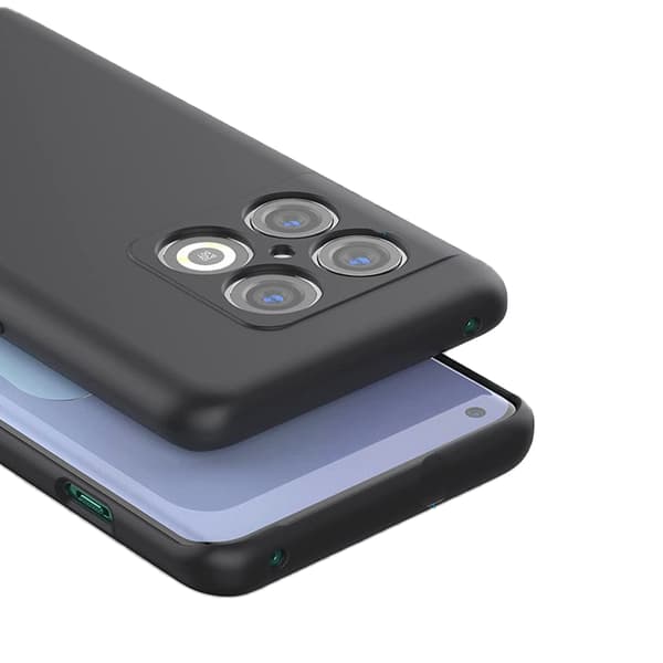 OnePlus 10 Pro - Tyylikäs mattamusta silikonisuojakuori