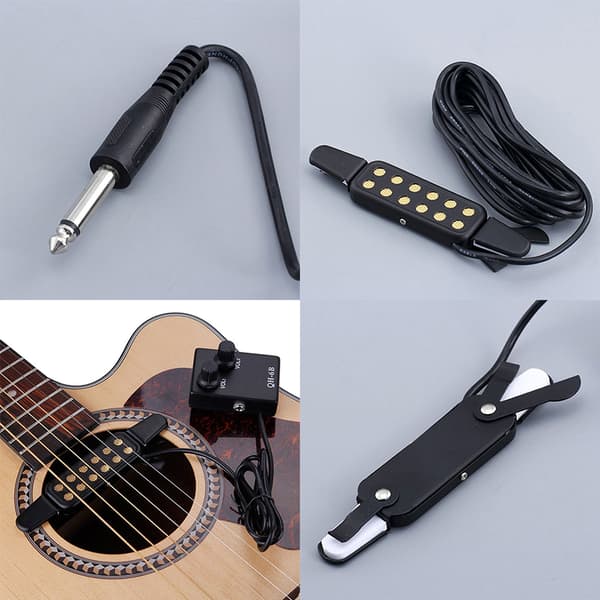 Clip-on pickup akustisk guitar bas pickup o12 hul transducer