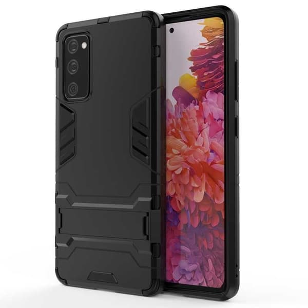 Samsung S20 FE Stødsikkert Cover med Støttefod ThinArmor Sort