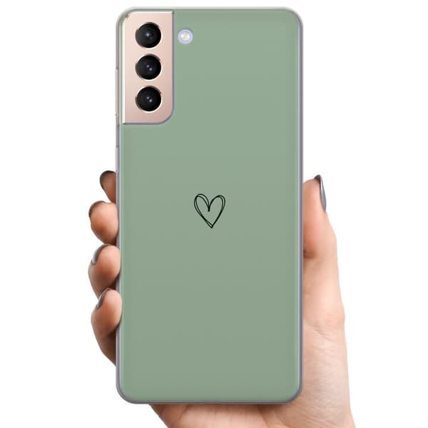 Kompatibelt mobildeksel til Samsung Galaxy S21 Hjerte