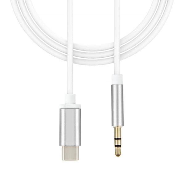 Type C til 3,5 mm hovedtelefon bilstereo kabel USB-C til 3,5 mm lyd Aux Jack kabel flettet Aux kabel