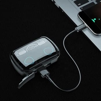 Korvanapit kaikki Samsung Android Iphone langattomat kuulokkeet Musta