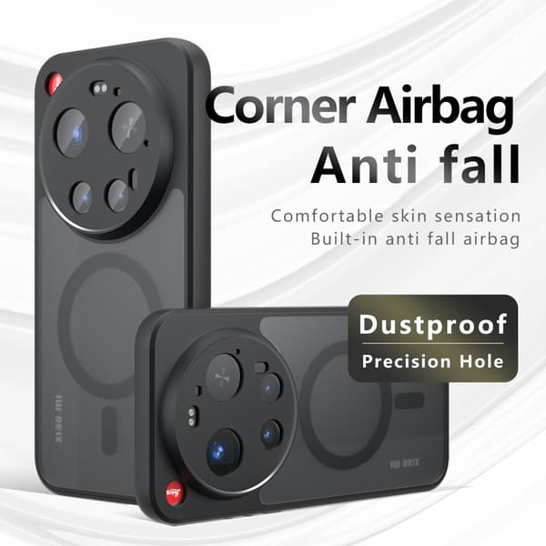 Matte Skin-touch Cover til Xiaomi 17 Ultra - Sort Sort