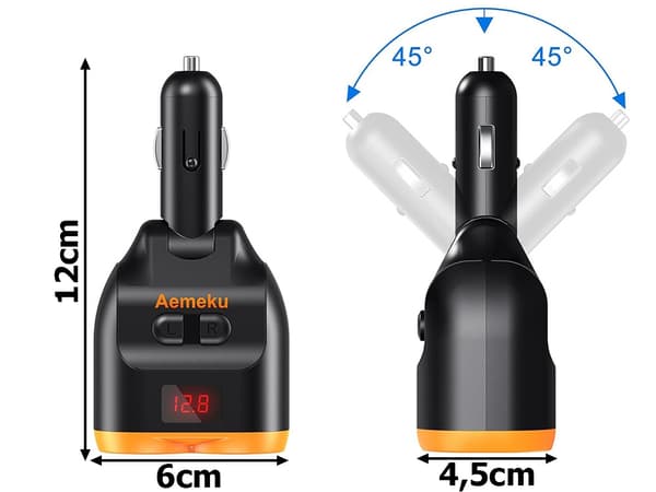 Cigarettestik Splitter 12-24v - USB-C