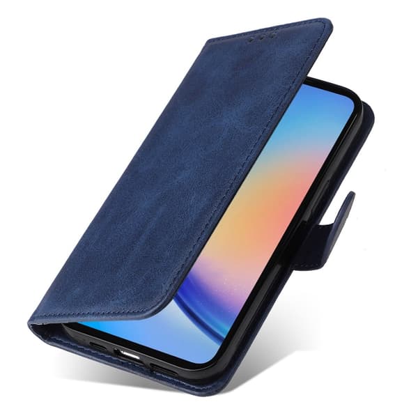 Samsung A35 5G PU læderpung etui - Flere farver blå