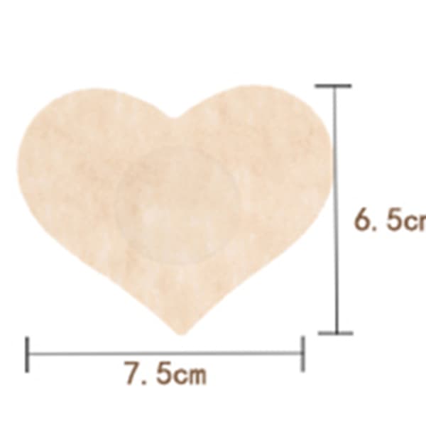 Självhäftande Eleganta Nipple Covers 5 Par Beige Runda