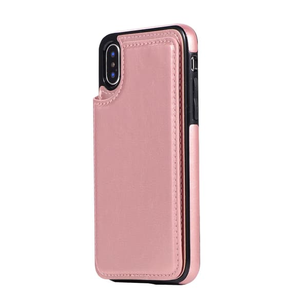 iPhone X/XS Flexibelt Kortfodral Roséguld