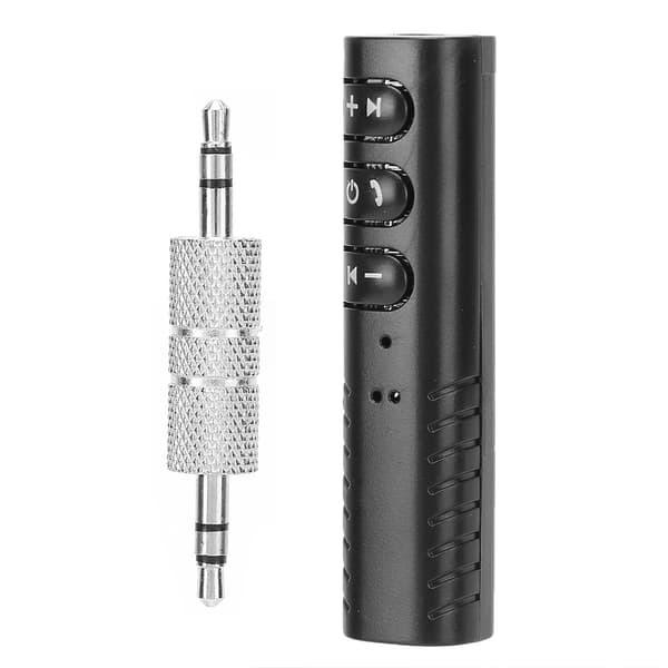 Lavalier Bluetooth 4.1 lydmottaker 3,5 mm AUX stereomusikk håndfri biladapter