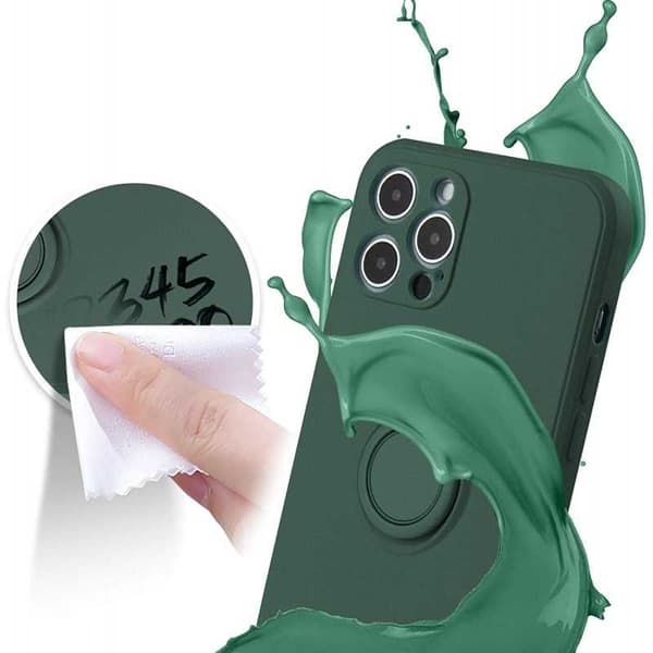 iPhone 12 Pro Max Stødsikkert Cover med Ringholder, CamShield Sort