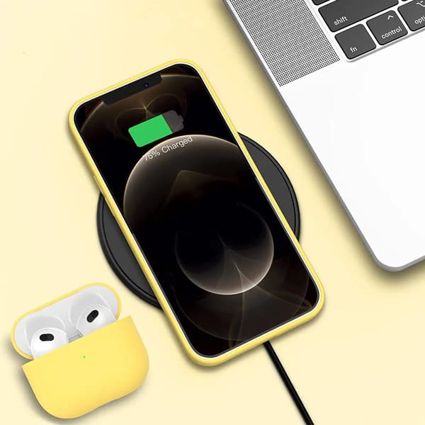 iPhone 13 Pro Telefondeksel - Silikon Gul Rvelon Gul