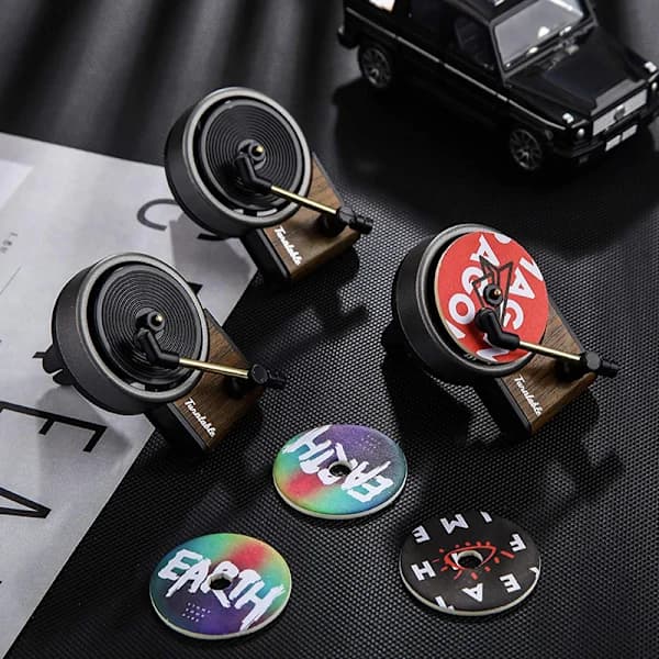 Bil luftfräschare bil doftspridare clips retro stil jukebox