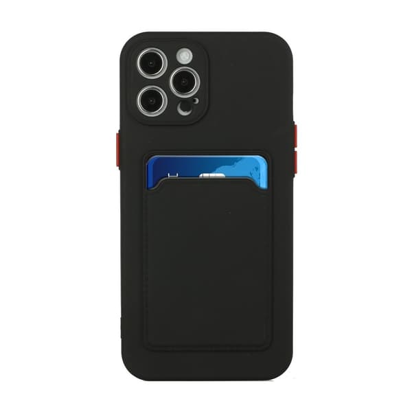 iPhone 13 Pro Cover med Kort Slot Sort