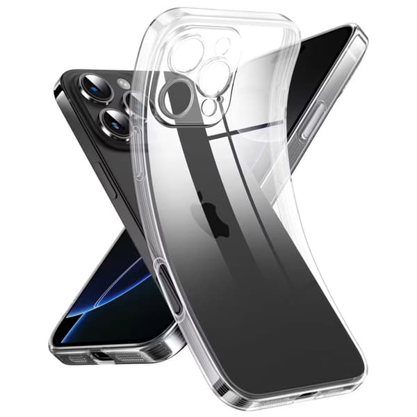 iPhone 16 Pro Klart TPU Skyddsfodral – Ger extra skydd för iPhone 16 Pro-kameran.