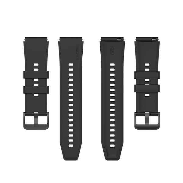 20 mm sort urrem til Garmin/Huawei/Samsung Galaxy Watch