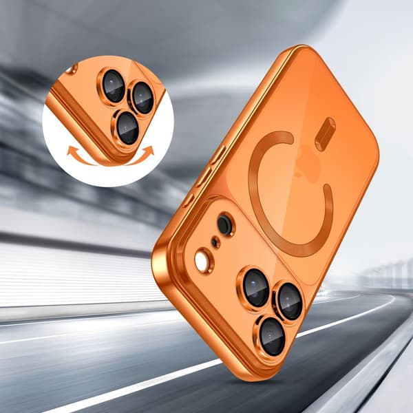 Tech-Protect iPhone 17 Pro-deksel MagSafe MagFlex Cosmic Orange