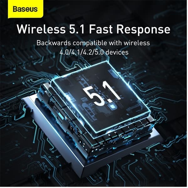 Baseus BA04 Bluetooth 5.1 USB-sovitin – Langaton yhteys jopa 20 m, musta