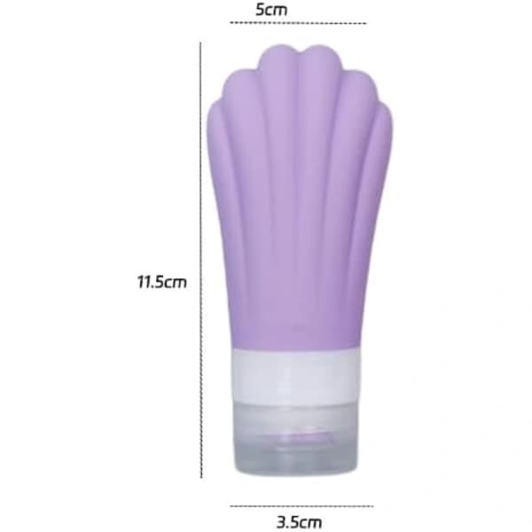 3 st läckagesäkra reseflaskor i silikon, påfyllningsbara flaskor, små tomma reseflaskor för schampo, balsam, lotion