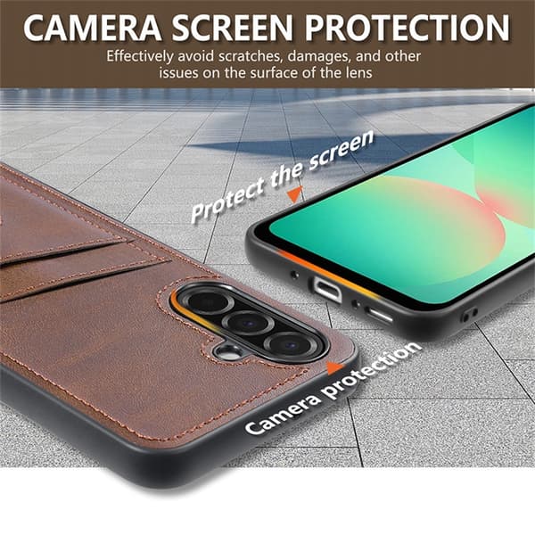 Samsung S25 FE AZNS K1 Kortholder Etui - Sort Sort