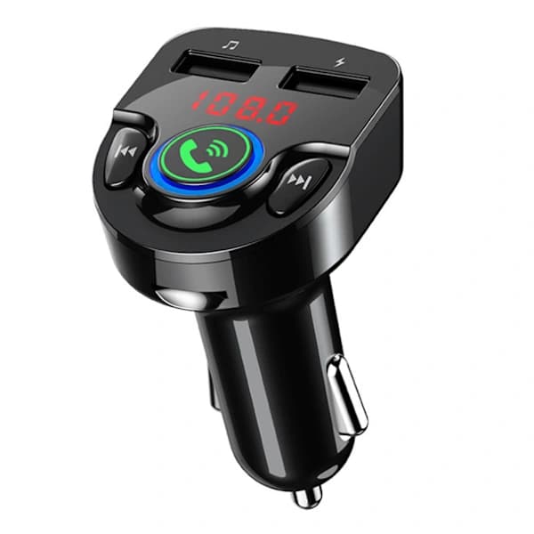 32 12-24V Bluetooth FM Håndfri Hukommelseskort MP3-afspiller A2DP Biltilbehør Sort