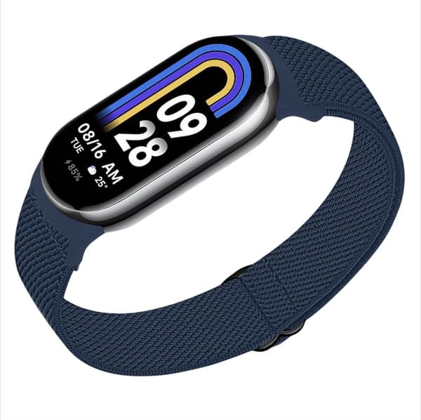 Elastisk nylonrem til Xiaomi 8/9 (14mm) Blå Blå