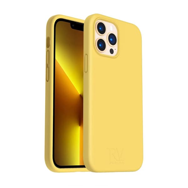 iPhone 13 Pro Max Deksel - Silikon Gul Rvelon Gul