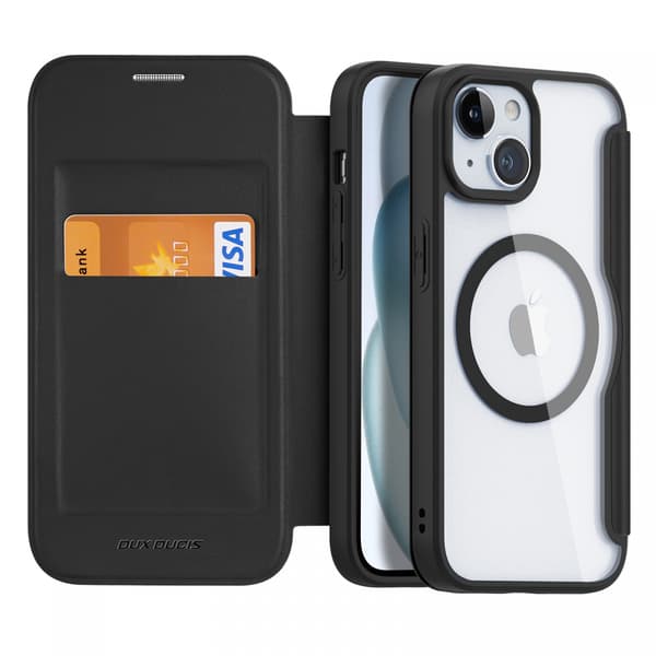 DUX DUCIS SKIN X-serie cover til iPhone 15, sort sort