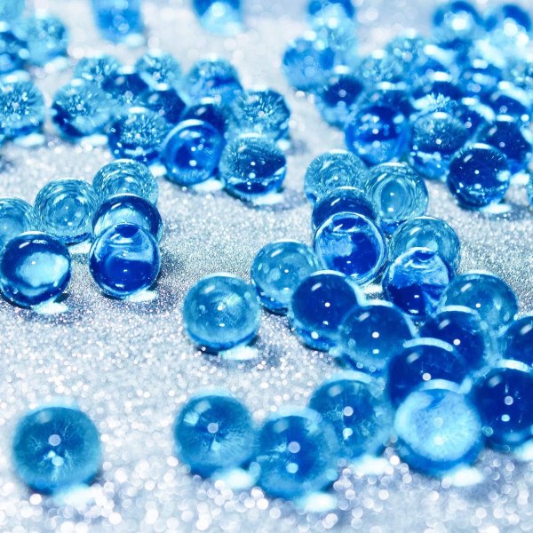 Eyscoco Wasserperlen, 10000 Stück Vase Füller Perlen Edelsteine ​​​​Wassergel Perlen Wachsende Kristallperlen Hochzeit Herzstück Dekoration