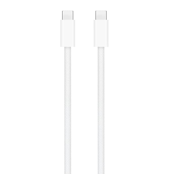 Apple 60W USB-C flettet ladekabel 1m bulk - hvit