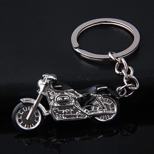Kreativ model motorcykel nøglering (sort)