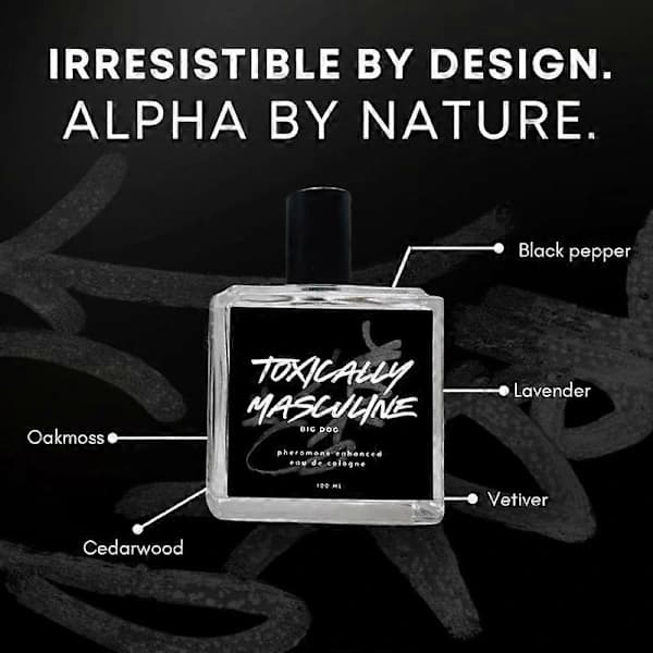 Toxically Masculine - Feromonberikad Eau de Cologne för män 1 st