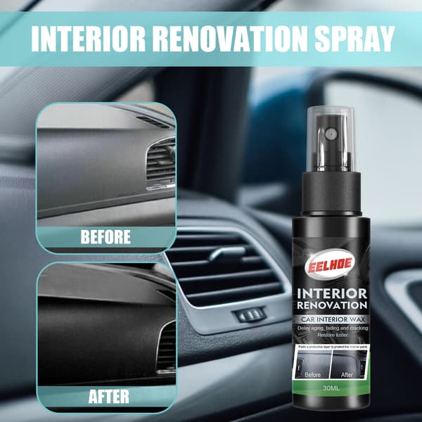 Bilinteriør reparationsspray (50 ml) - Renser og plejer interiørlæder, Bilinteriør renoveringsspray