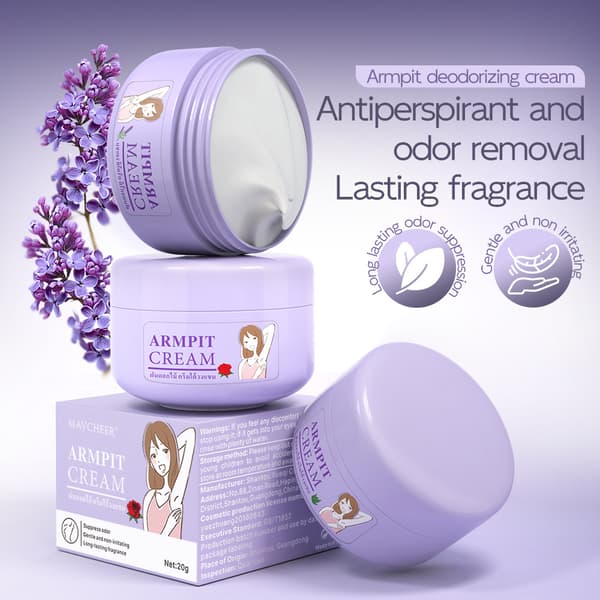 Deodorantcreme, Antiperspirant, Fast Underarmsbalsam, ARMPIT CREAM Rosenduft