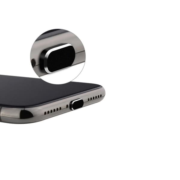 USB-C port støvbeskyttelse - Sort