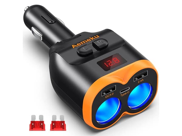 Cigarettestik Splitter 12-24v - USB-C