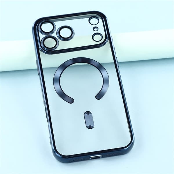 iPhone 17 Pro-deksel, MagSafe, galvanisert TPU, blå