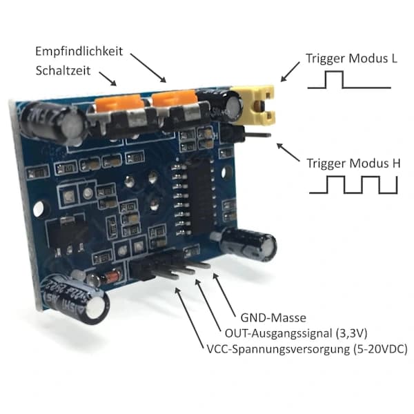 3PCS HC-SR501 PIR Rörelsesensor Infraröd IR-sensor Människokroppsdetektormodul