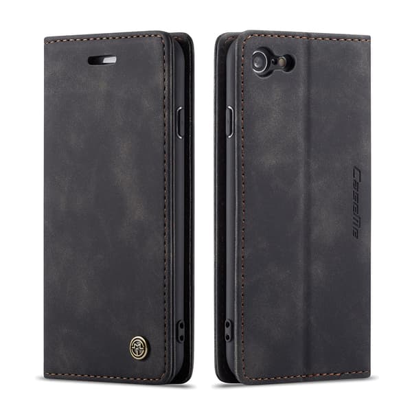 CaseMe pung etui, iPhone 8, sort