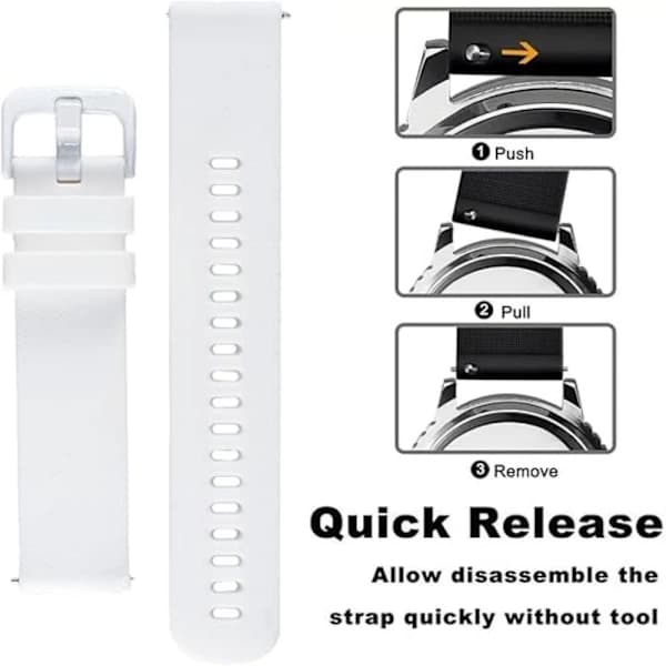 Erstatningsrem - Erstatningssilikonerem med QuickFit til Garmin Forerunner 645
