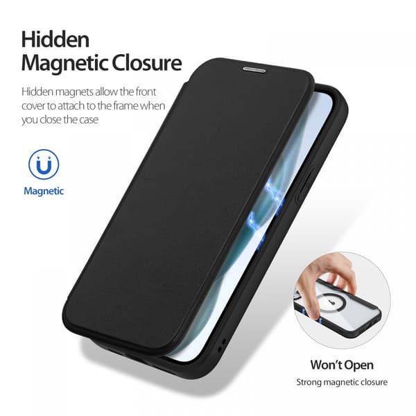 DUX DUCIS SKIN X-serie cover til iPhone 15, sort sort