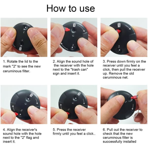 Cerushield V2.0 disc til Phonak. 5 stykker anti-voksbeskyttelse til høreapparater.