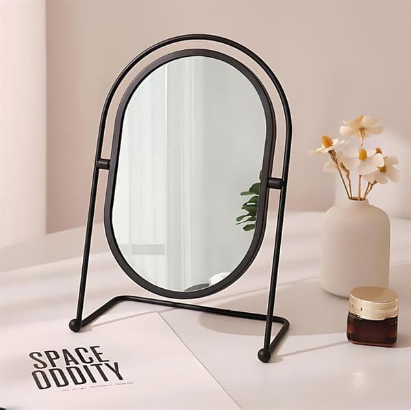 UNIQ Oval Lux Bordspegel - Svart