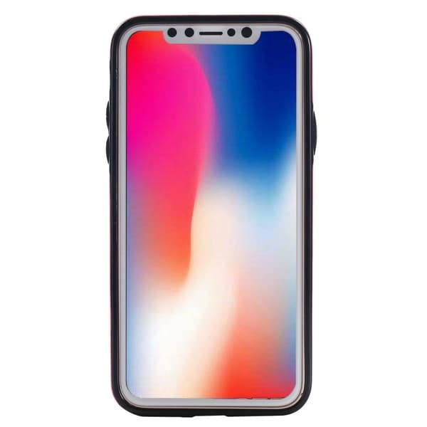 iPhone X/XS Fleksibelt Kortdeksel Rosegull