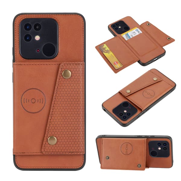 Xiaomi Redmi 10C - Deksel med kortholder Lys Brun