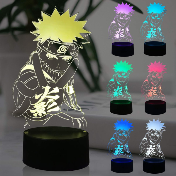 Veilleuse Figures D'anime LED à intensité variabel 3D USB Télécommande Touchez 7 couleurs Lampe à lav Noël souvenir pour garçon fille enfant