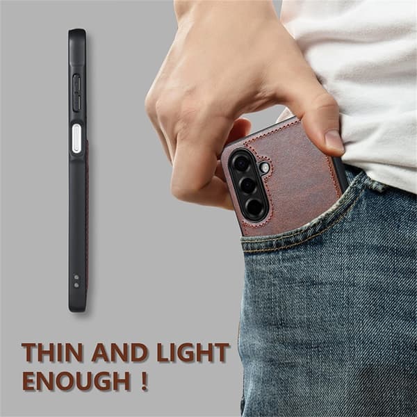 Samsung S25 FE AZNS K1 Kortholder Etui - Sort Sort