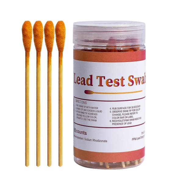 Blytestkit 30 testpinde Hurtigt testkit til bly til alle malede overflader Keramiske fliser Metal Træ Hurtig test