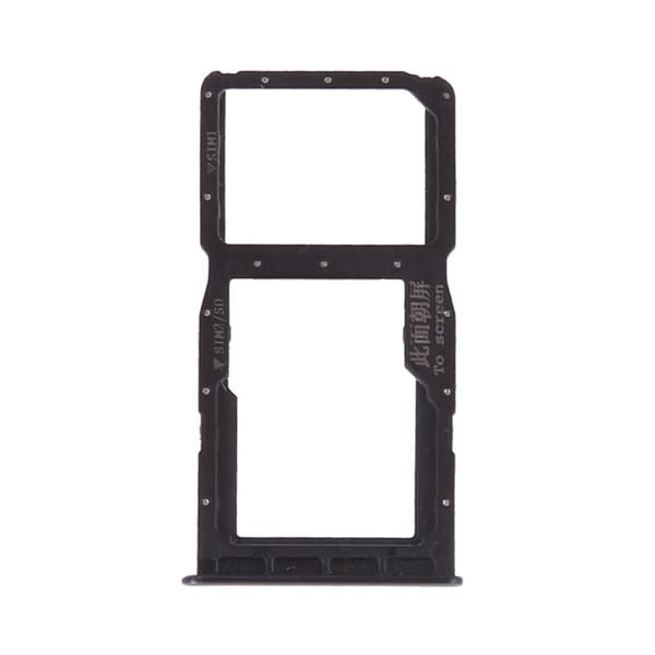Huawei P30 Lite Hukommelseskort/SIM-kortholder - Sort Sort