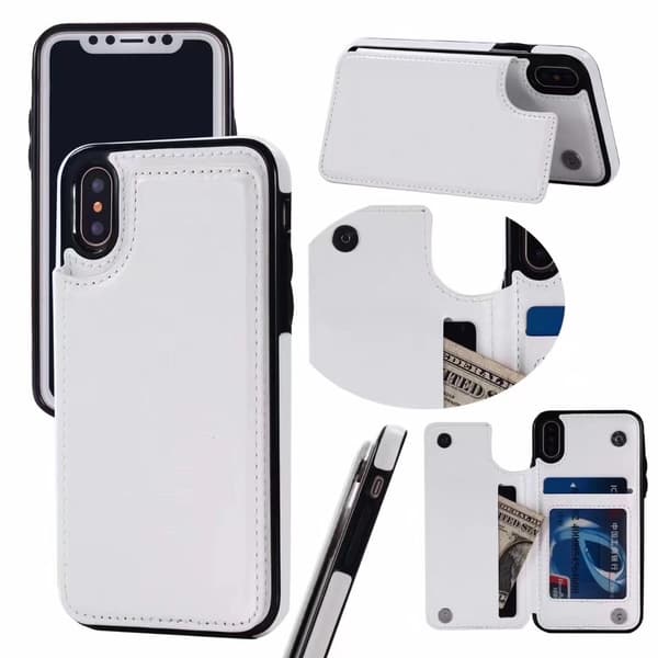 iPhone X/XS Fleksibelt Kortdeksel Rosegull