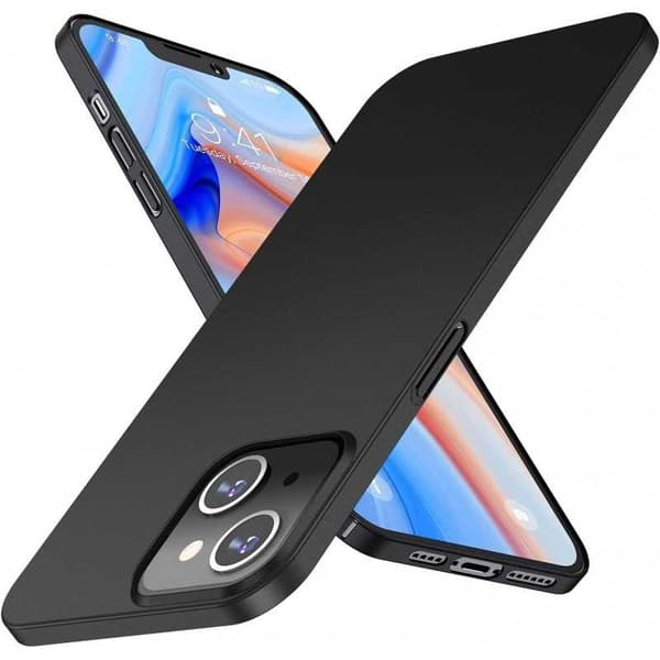 iPhone 14 Ultratynt Matt Svart Deksel Basic V2 Svart