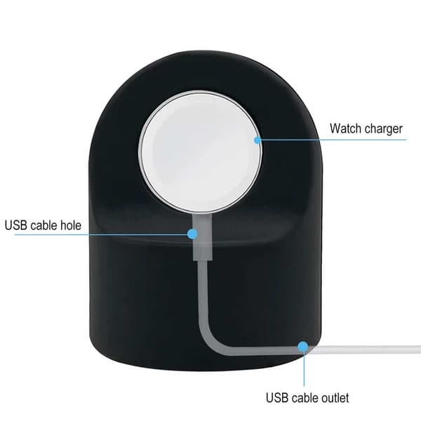Apple Watch Opladerstander Sort sort